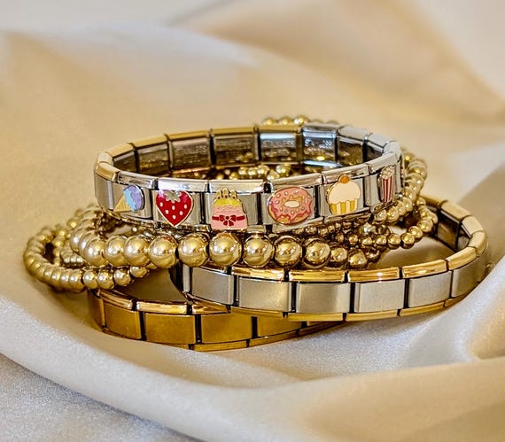 Pretzel Italian Charm for Bracelet, Build Your Own 90s Bracelet - Etsy