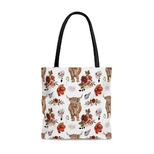 Highland cow bag Highland cow gift for cow lover gift cow bag cow gift highland cow bag Scottish Highland fluffy cow gift cow decor