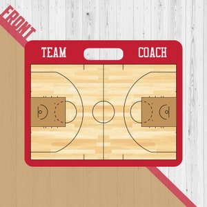 Personalized WNBA Basketball Coaches Tactic Clipboard, Team Coach Gift, Personalized Coaches Board, Basket Coach, Basketball Team, Dry Erase image 1