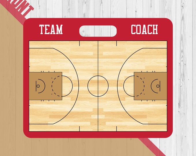 Gepersonaliseerde WNBA basketbalcoaches tactiekklembord, teamcoach cadeau, gepersonaliseerde coachesbord, basketbalcoach, basketbalteam, droog wissen