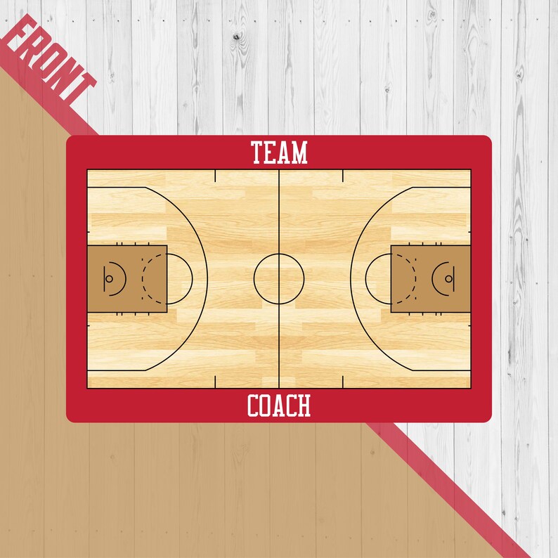 Personalized WNBA Basketball Coaches Tactic Clipboard, Team Coach Gift, Personalized Coaches Board, Basket Coach, Basketball Team, Dry Erase image 3