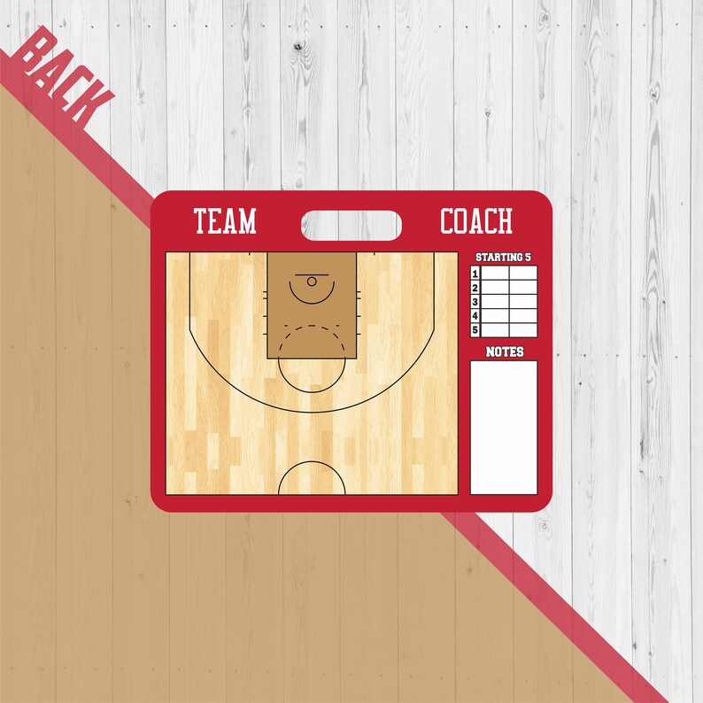 Personalized WNBA Basketball Coaches Tactic Clipboard, Team Coach Gift, Personalized Coaches Board, Basket Coach, Basketball Team, Dry Erase image 6