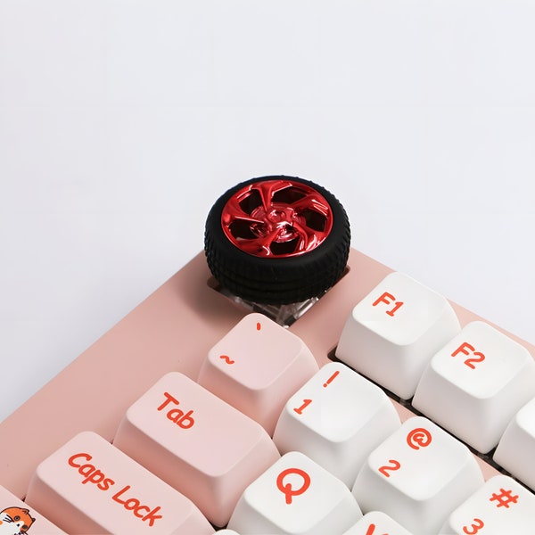 Tyre Artisan Keycap Metal R4 ESC Key for Mechanical Keyboard Gaming Cherry OEM Profile Spinning Keycap