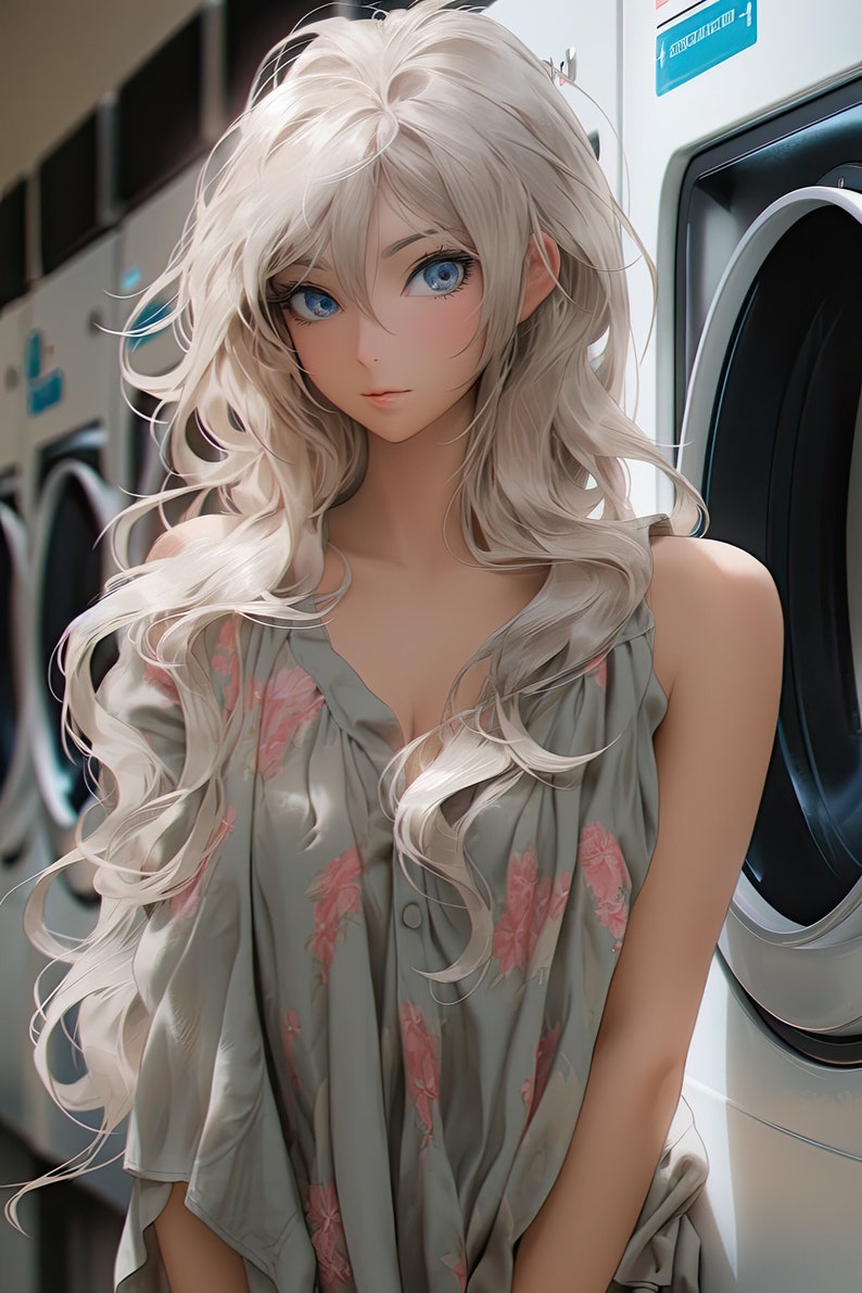 Anime Girl Poster Hot Anime Girl Print Otaku Poster Waifu Print Anime