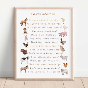 No te pongas de mal humor, impresión de burro, póster de animales de granja, decoración de aulas de guardería, pósteres de animales para niños, impresiones de aprendizaje para salas de juegos, descarga digital