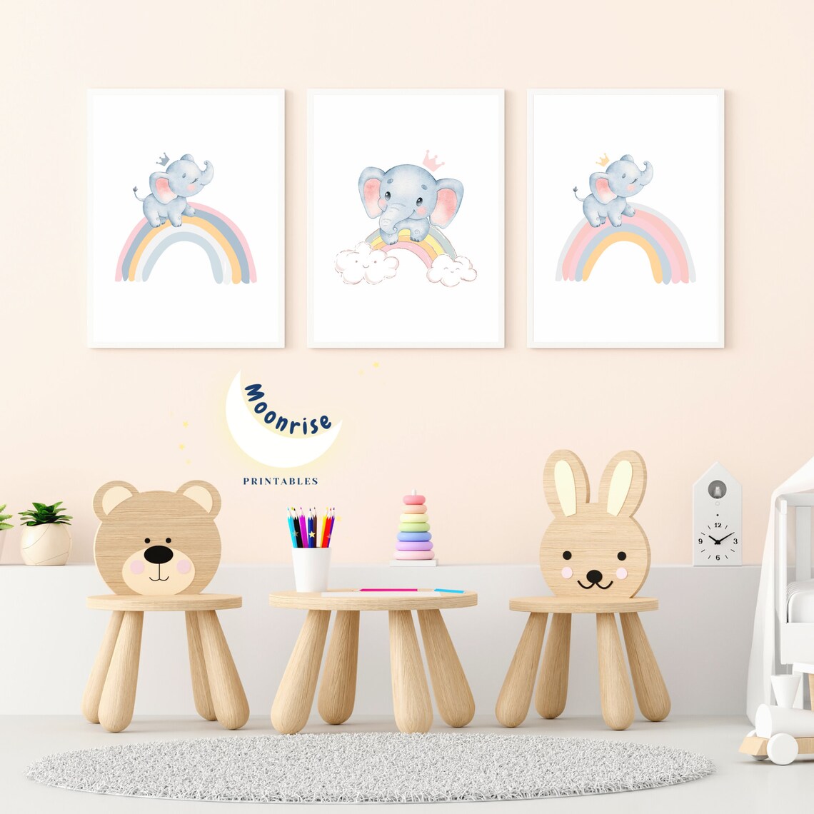 Playroom Art Set of 3, Playroom Poster, Playroom Decor, Daycare ...