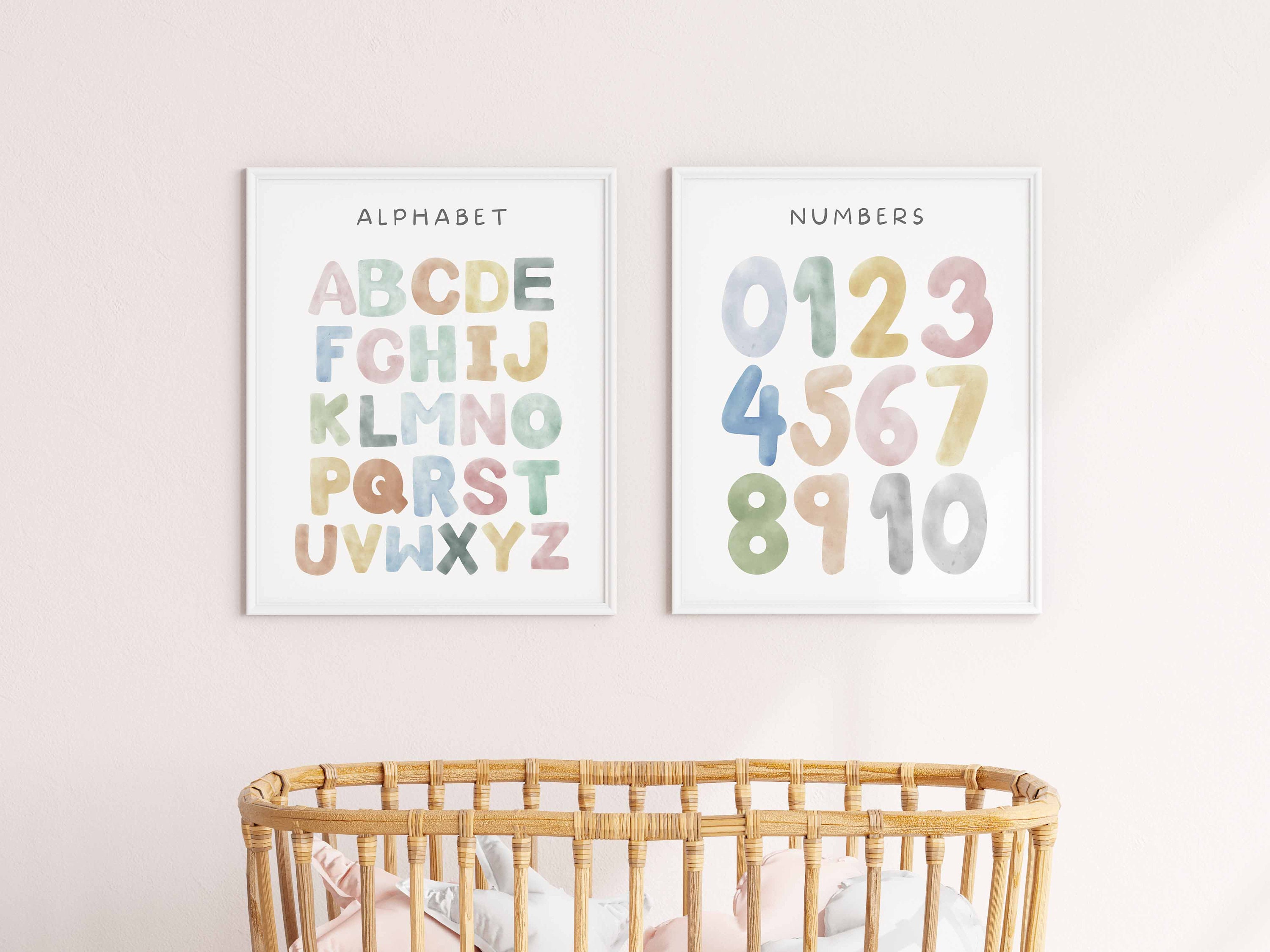 Set of 8 Educational Posters, Classroom Decor, Nursery Wall Art ...