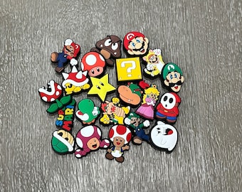 Super Mario Shoe Charms | Mario & Luigi Shoe Charms | Shoe Charma for Kids | Shoe Charms for Adults | Shoe Charm Sets