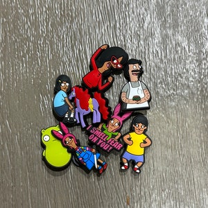 Bobs Burger Shoe Charms | Linda Shoe Charms | Kochi Shoe Charms | Shoe Charms for Kids | Shoe Charms for Adults | Crocs Charm | Clog Charms