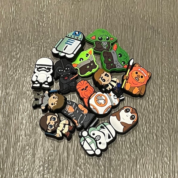 Pendentifs pour chaussures Star Wars | Charms de chaussures élégants et cool | de chaussures pour enfants | Pendentifs pour chaussures pour adultes| Charms de chaussures | Charm croco