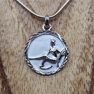 Virgo Pendant, Sterling Silver Necklace, Zodiac Jewelry, Women Gift, Men Gift