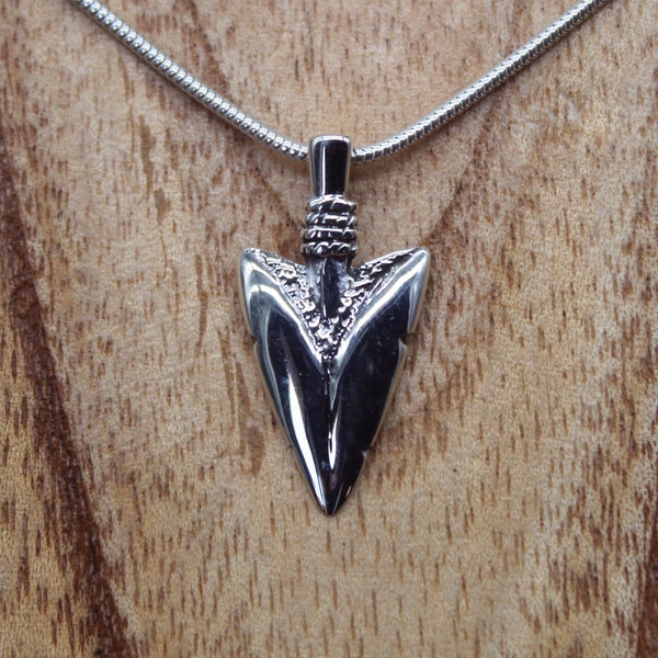 Collier Pointe de Flèche, Chaine Pendentif Argent, Bijoux Homme, Cadeau Mixte, Anniversaire 20 ans