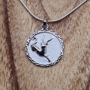 Capricorn Pendant, Sterling Silver Necklace, Zodiac Jewelry, Women Gift, Men Gift
