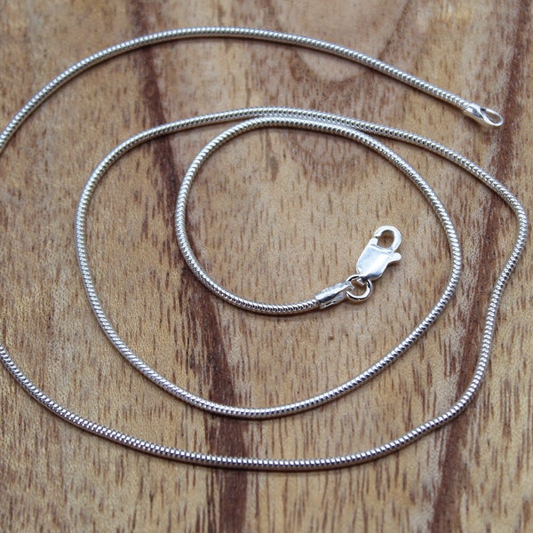 Collier Argent, Collier Chaîne, Chaîne Argent, Chaîne Serpent, Chaîne Délicate, Chaîne Minimaliste, Idée Cadeau, Cadeau d'Anniversaire