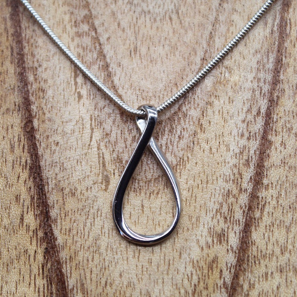 Collier Femme, Pendentif Infini Argent, Bijoux Modernes, Idée Cadeau, Anniversaire 30 ans