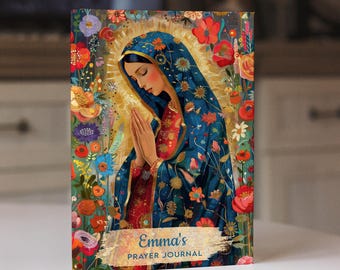 Personalized Mother Mary Prayer Journal: Catholic Gift