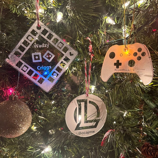 Personalized Acrylic Gamer Ornament