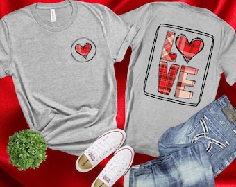 Valentine's Day Tee, Love-themed Shirt, Romantic Apparel, Love shirt, Heart shirt, Cute love shirt, Romantic gift shirt, Love message shirt
