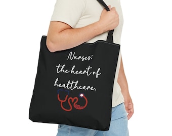 Nurse Tote Bag, nursing student gift, Medical professional tote, Healthcare worker bag, Nurse appreciation bag, Stylish nursing bag