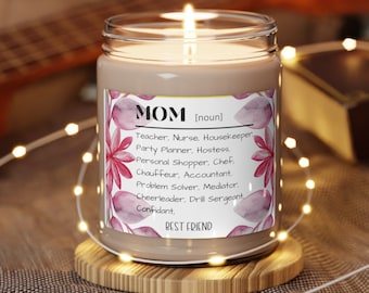 Mom candle, Mothers day gift, gift for mom, Mommy candle, Soothing candle for moms, gift ideas for mom, gift from daughter, soy candle
