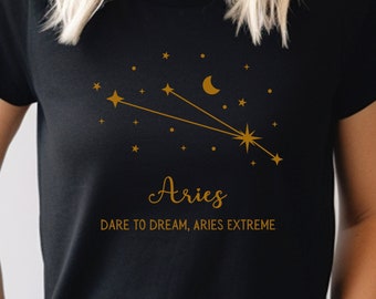 Aries Tshirt, Astrology Tshirt, Aries zodiac shirt, Aries constellation tshirt, Aries gift ideas, Astrological shirt, Aries birthday gift
