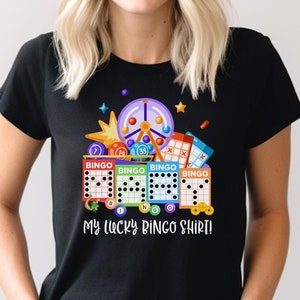 Personalized bingo t-shirt, Custom bingo shirt, Bingo t-shirt with name, Funny bingo shirts, Customizable bingo apparel, Bingo gift t-shirts