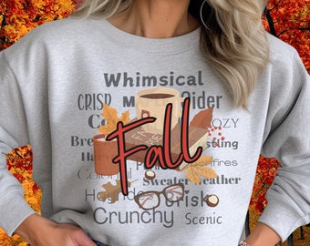 Fall sweatshirt, Autumn sweatshirt, Cozy fall clothing, Fall fashion, Autumn fashion, Thanksgiving shirt, Harvest sweatshirt, Seasonal shirt