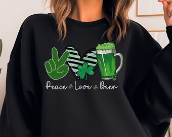 St. Patty's Day Beer Sweatshirt, Green Beer Sweatshirt, St. Patrick's Day Sweatshirt, Irish Beer Sweatshirt, Shamrock Beer Sweatshirt