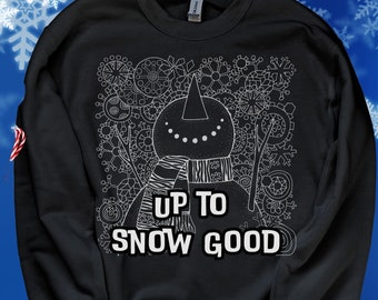 Sweat-shirt d'hiver Vêtements d'hiver confortables, Sweat-shirt d'hiver chaud, Mode hivernale, Sweat-shirt de vacances, Sweat-shirt de Noël, Sweat-shirt bonhomme de neige