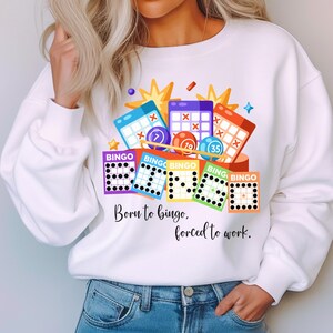 bingo sweatshirt, gift for bingo player, bingo enthusiast sweatshirt, Bingo lover shirt, Bingo gift idea, Bingo apparel, Bingo night outfit