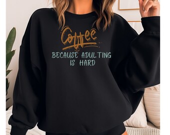 Coffee lover sweatshirt, Caffeine addict sweatshirt,  Funny coffee sweatshirt, Espresso obsessed pullover, Coffee quotes shirt, Latte life
