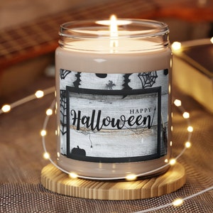 Halloween candle, Halloween themed candle, Halloween gift, Candle gift, Haunted home decor, Halloween home decor, Unique Halloween gift