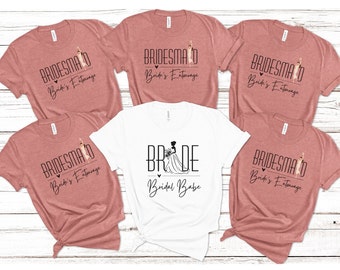 Bachelorette party shirts, Bridal party shirts, Bachelorette squad shirts, Funny bachelorette shirts, Bride and bridesmaid shirts