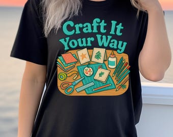 T-shirt artisanal, t-shirt créatif pour artisans, amateurs de bricolage, cadeau de création amusant, vêtements pour amateurs d'art, chemise cadeau pour artisans
