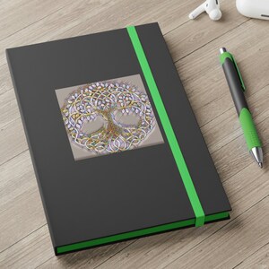 Tree notebook, tree journal, unique design journal, birthday gift, fun tree notebook, lined journal, diary, gift for friend