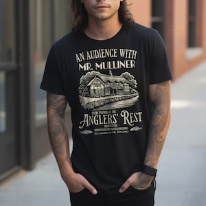 Mr. Mulliner T-shirt | The Anglers&#39; Rest Shirt | Exclusive, Unique and Original PG Wodehouse Gift | Classic Wodehouse Tribute Tee | Jeeves