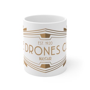 Wodehouse Drones Club Ceramic 11oz Mug | Jeeves Wooster | Bookish Gift | Classic Comedy Literature Coffee Cup | Gentleman's Club Gift image 2