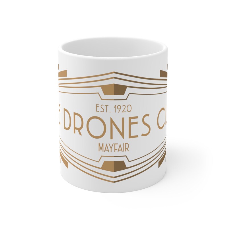 Wodehouse Drones Club Ceramic 11oz Mug | Jeeves Wooster | Bookish Gift | Classic Comedy Literature Coffee Cup | Gentleman's Club Gift image 2