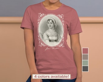 Unique Jane Austen Shirt | Gift for Austenites | Janeites Gifts | Bookish Gift Literary T-Shirt | Regency Style | Emma Woodhouse Anne Elliot