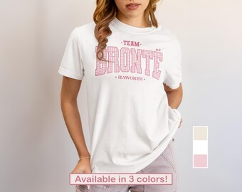 Camiseta de las Hermanas Brontë / Camiseta del equipo Brontë Haworth Yorkshire / Camiseta de chica literaria de la época victoriana / Regalo feminista de Emily Charlotte Anne