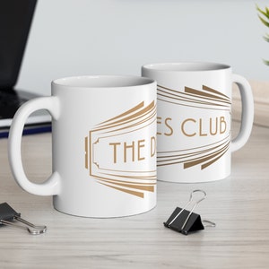 Wodehouse Drones Club Ceramic 11oz Mug | Jeeves Wooster | Bookish Gift | Classic Comedy Literature Coffee Cup | Gentleman&#39;s Club Gift