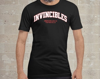 Invincible T-shirt | Undefeated Arsenal Tee | Gifts for Gooners | Gunners Supporter Shirt | The Invincible | Legendary London Soccer Team