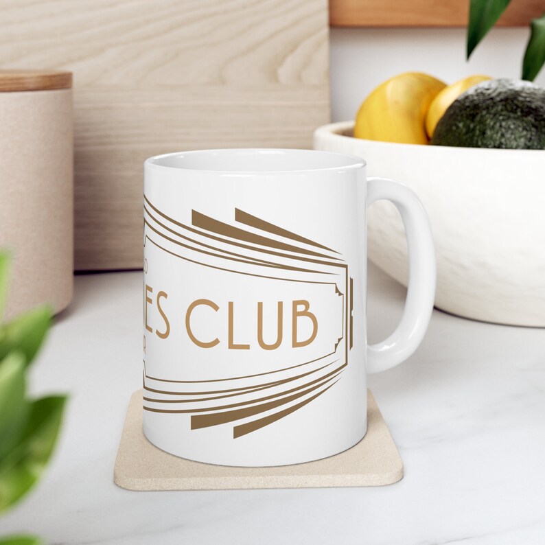 Wodehouse Drones Club Ceramic 11oz Mug | Jeeves Wooster | Bookish Gift | Classic Comedy Literature Coffee Cup | Gentleman's Club Gift image 4