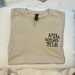 Anti-Social Mom’s Embroidered tee