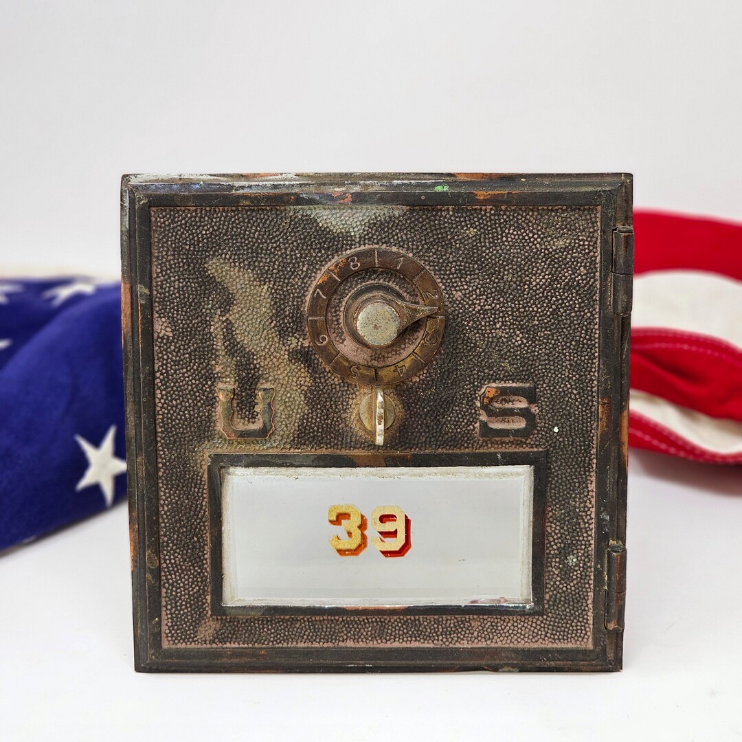 Antique U.S. Post Office Mail Box Door / Americana Decor - Etsy