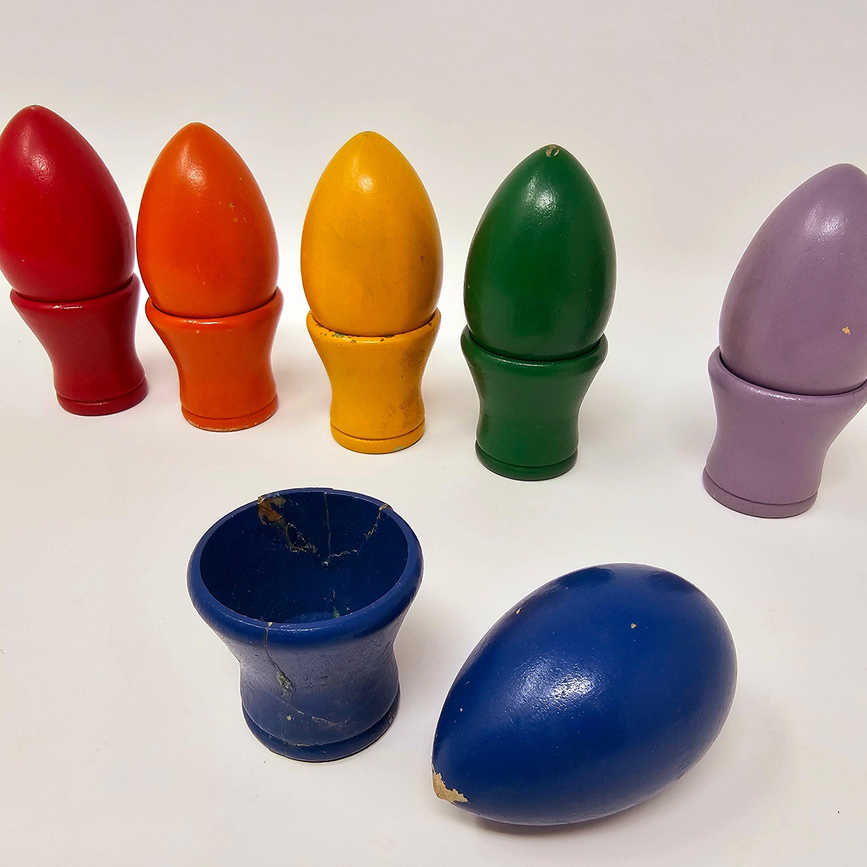 RARE Egg Race Wood Game / Complete Set / Family Fun Boardgames - Etsy