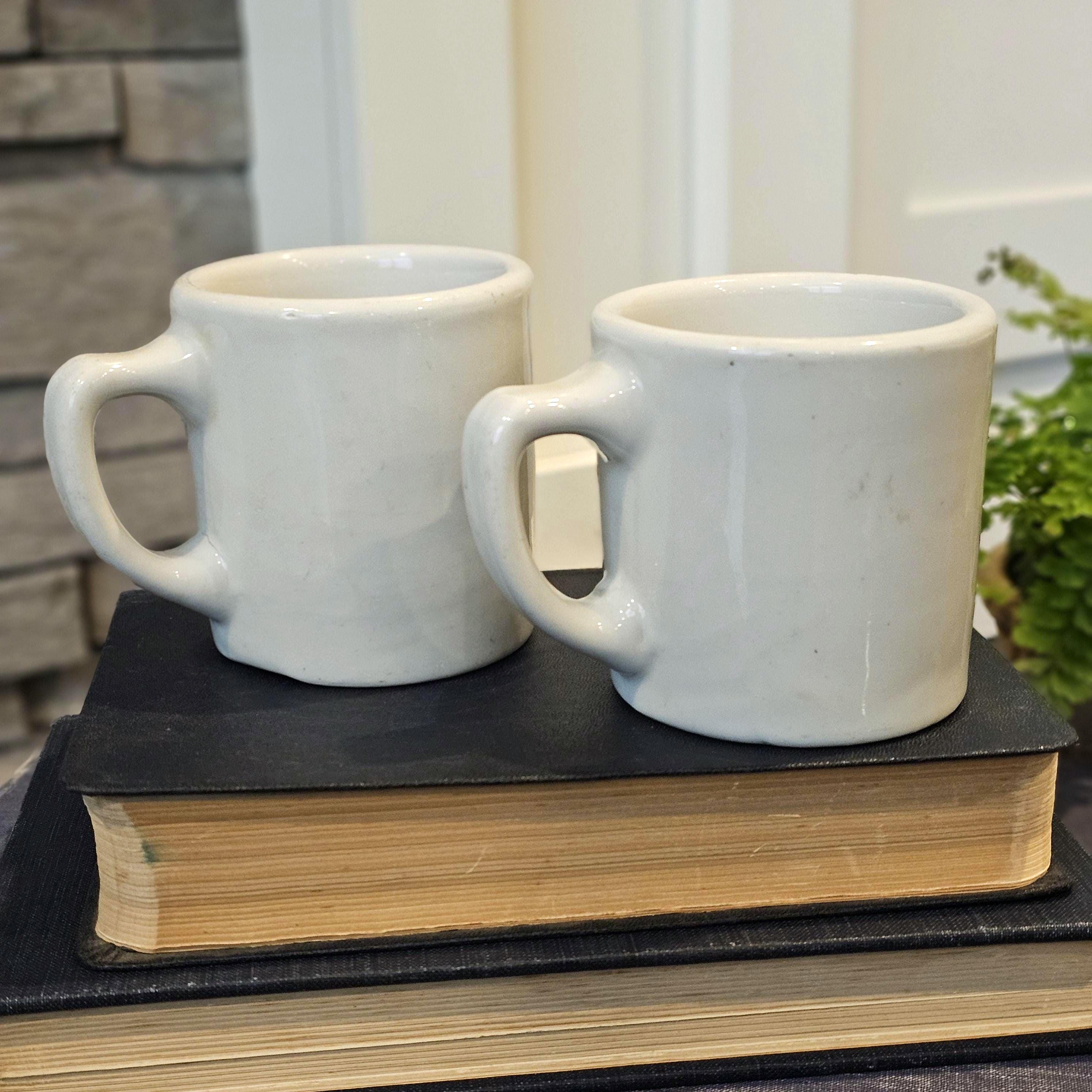 SET of Two Tepco Chunky Mugs / Ironstone / Restaurant Ware / China