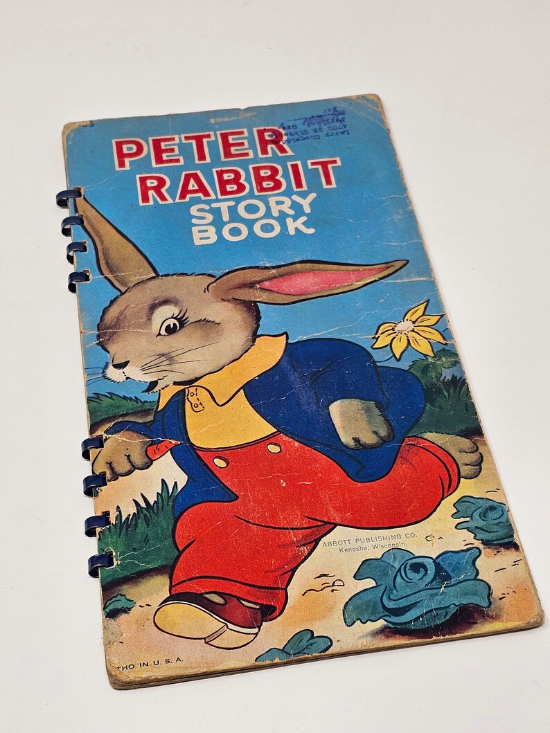 1940’s PETER RABBIT Spiral Bound Book - Etsy