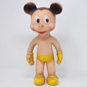 1950's Mickey Mouse Squeak Toy / Sun Rubber Co. / Walt Disney