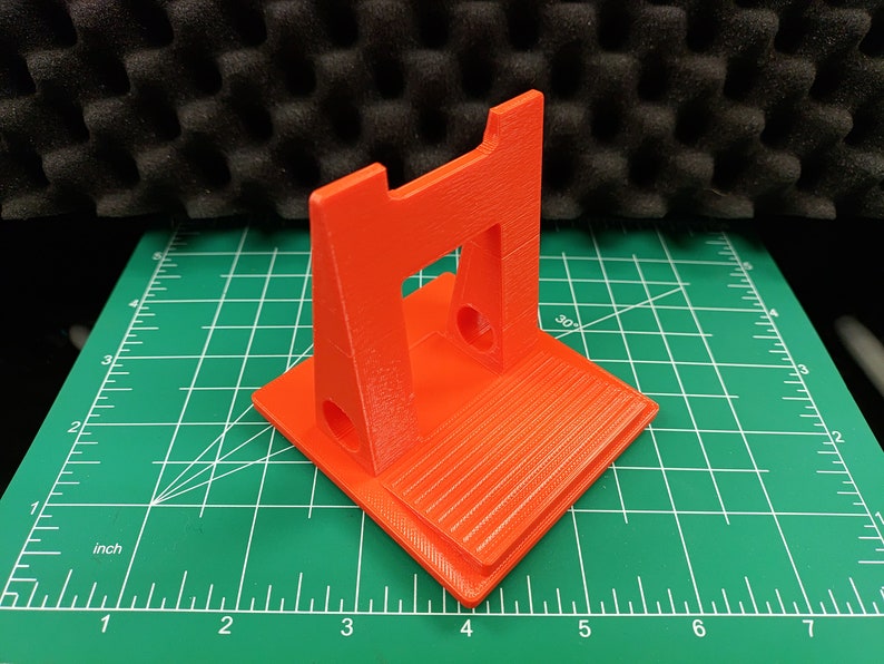 Almost Universal Desktop Radio Stand Holder Orange